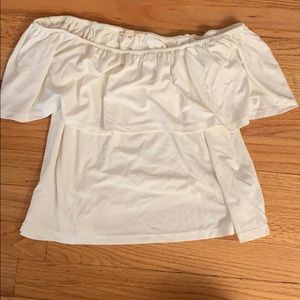 LA Hearts white off the shoulder top size XS